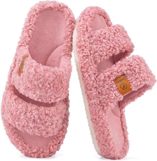 Womens Fuzzy Slippers